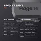 Magene Outdoor Speed/Cadence Sensor For Cycling, Wireless Bluetooth/Ant+ Bike Computer Rpm Sensor, Compatible With Wahoo Fitness