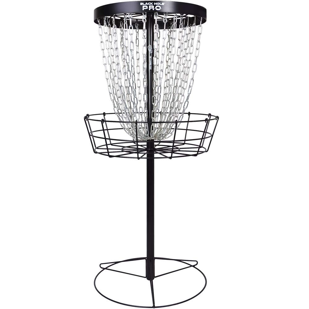 Mvp Disc Sports Black Hole Pro 24-Chain Portable Disc Golf Basket Target
