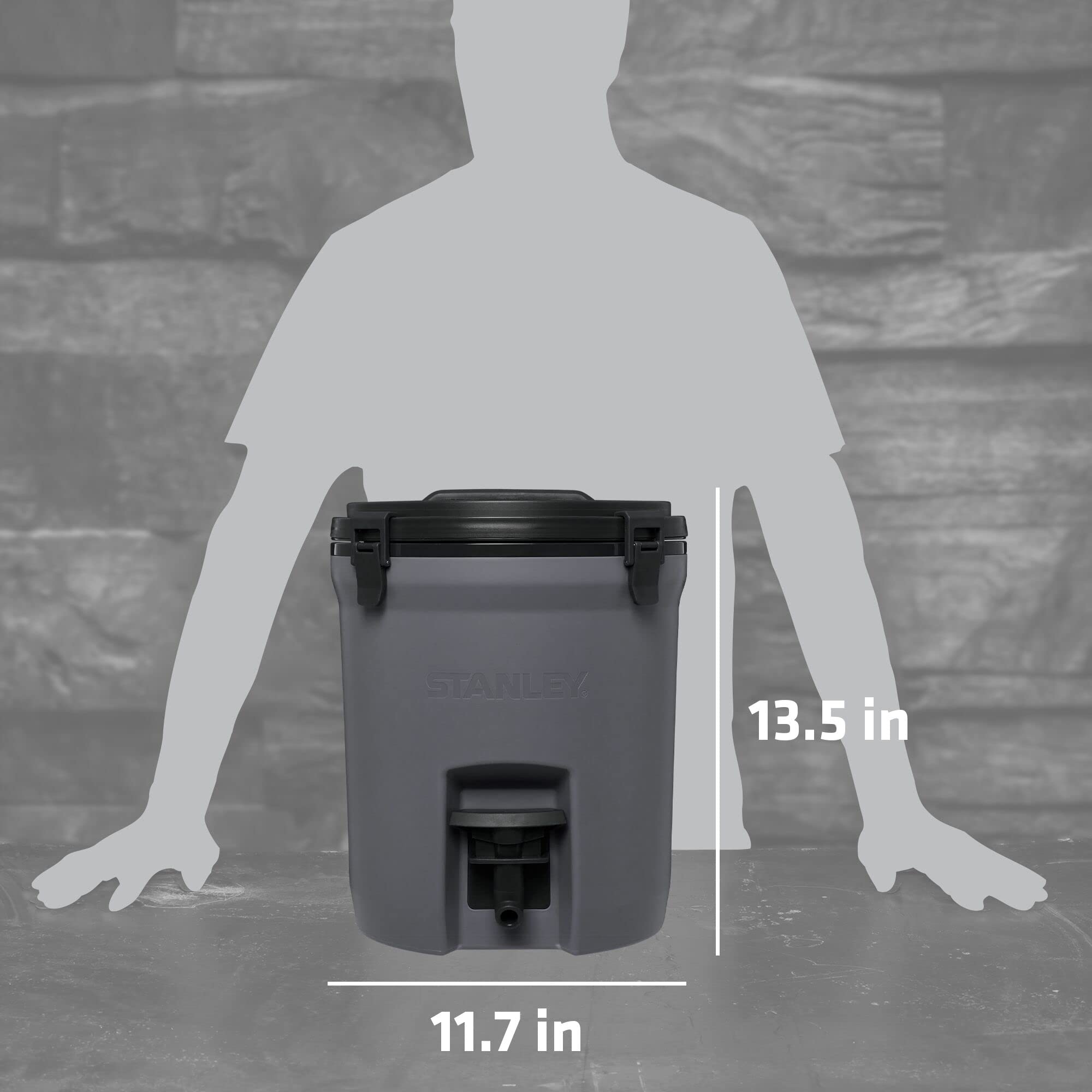 Stanley Adventure Fast Flow Water Jug 2 Gallon Leakproof Ice Water Dispenser Insulated Beverage Cooler Easy Pour Spigot and Latc
