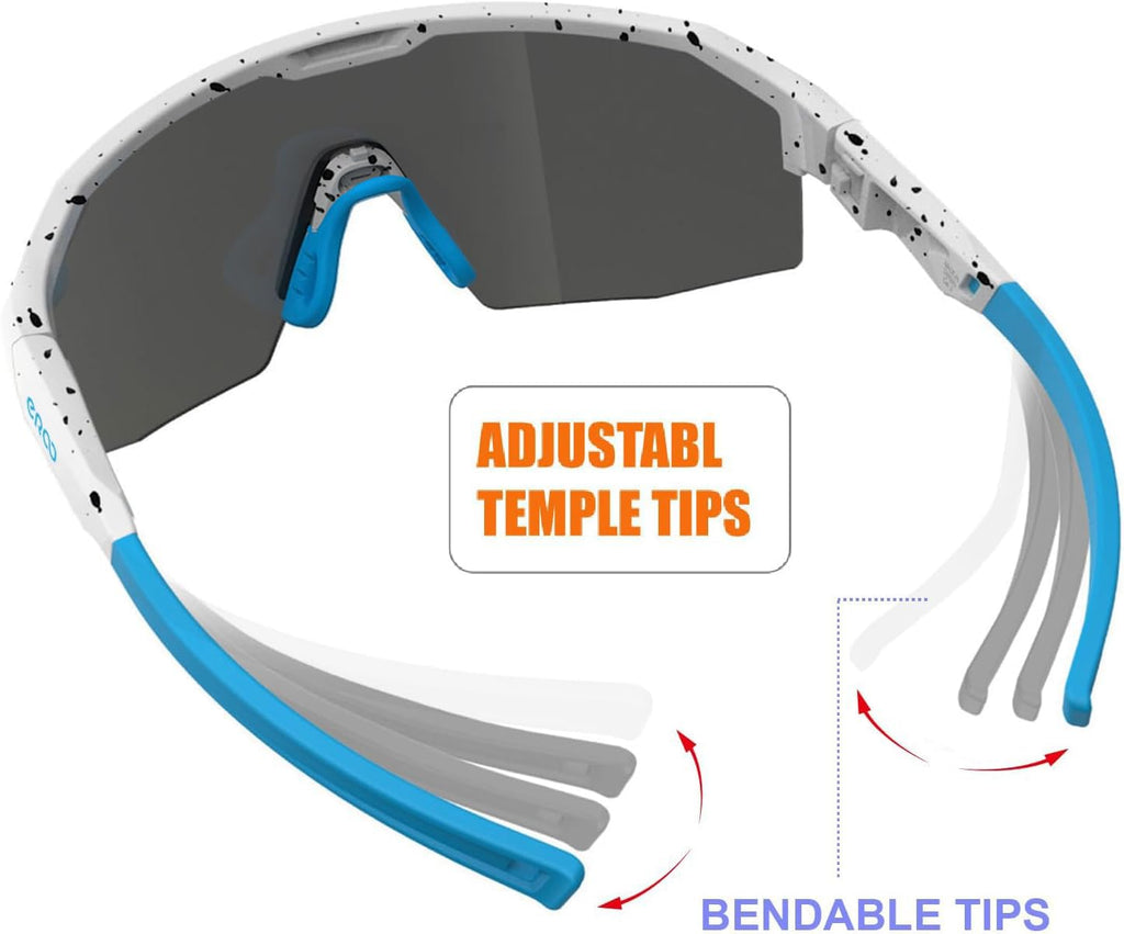 Eazyrun Polarized Small Baseball Sunglasses For Youth Women Kids, Running Cycling Soft Ball Outdoor Sports