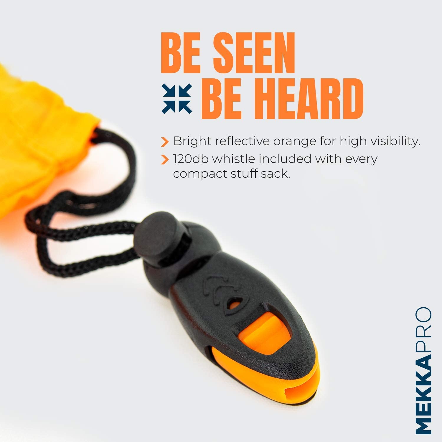 Mekkapro Sos Emergency Thermal Bivy Sleeping Bag With Survival Whistle, Survival Bivvy Sack, Mylar Emergency Blanket