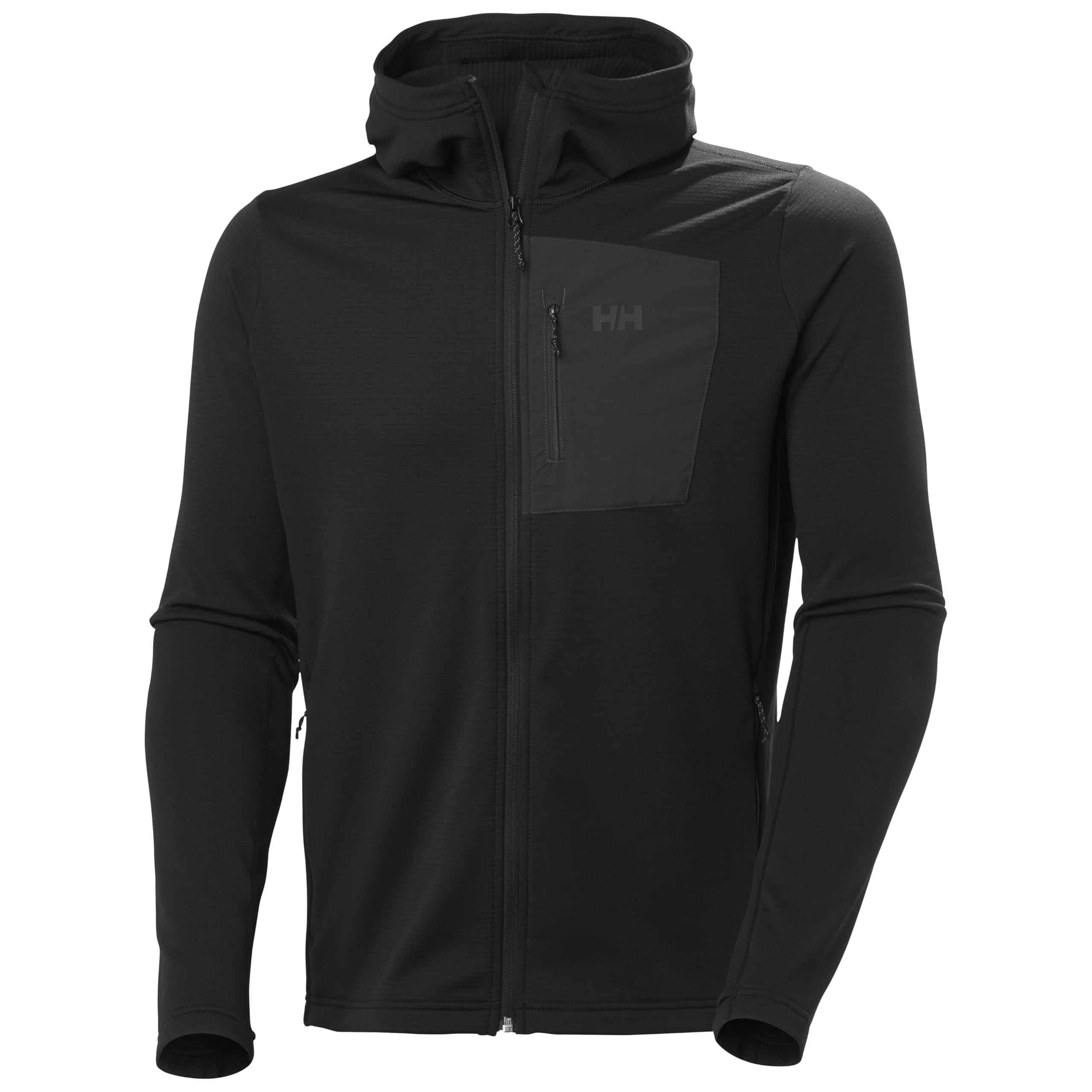 Helly Hansen Mens Versalite Hooded Fleece Jacket, Black - M