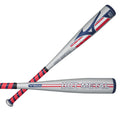 Mizuno Boys HOT Metal - Big Barrel Tee Ball USA Baseball Bat (-12), Grey-Red, 25 Inches
