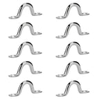 Amadget Bimini Boat Top Pad Eye, 316 Stainless Steel Eye Straps Tie Down Kayak Deck Loops (Pack Of 10)