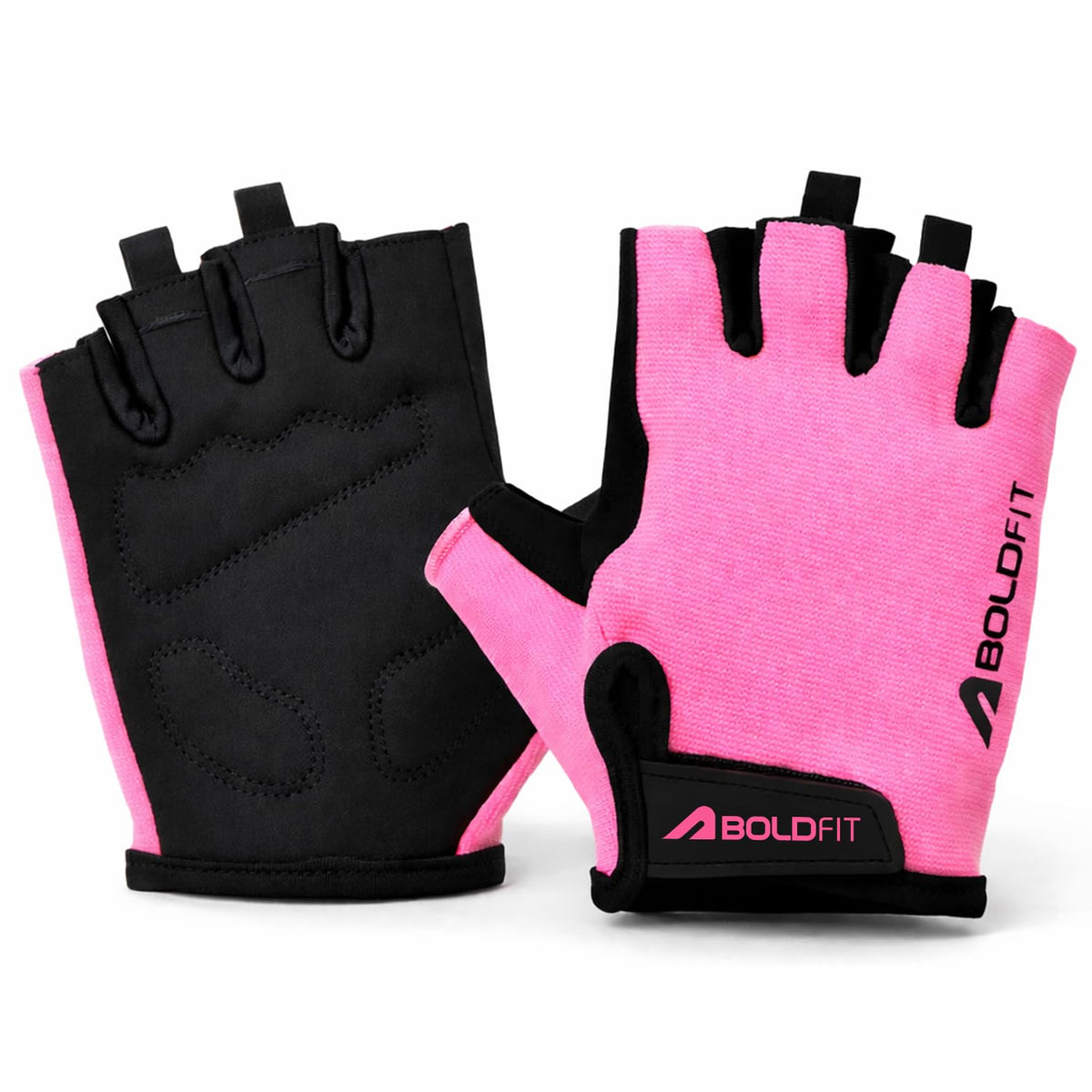 Boldfit Gym Gloves for Women Workout Unisex Cushion Hand Gloves for Gym for Women for Cycling, Weightlifting, Workout Comfortabl
