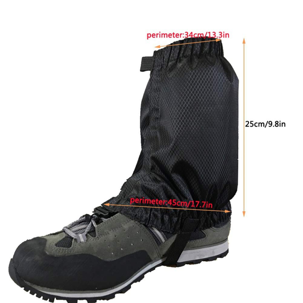 Homdsim Leg Gaiter Waterproof Anti-Tear Ankle Gaiters Outdoor Hiking Walking Climbing Hunting Snow Legging Gaiters