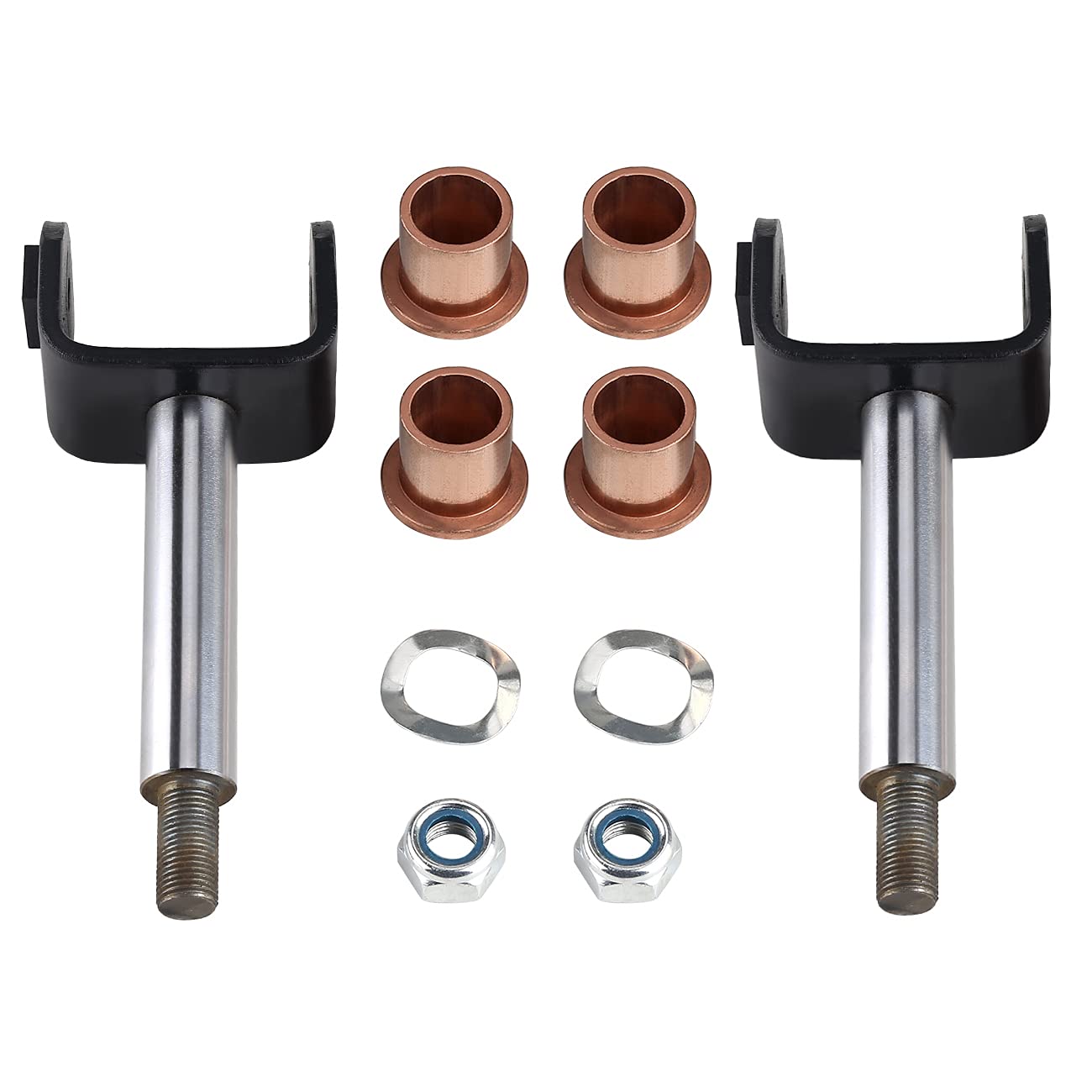10L0L Complete Front End King Pin Kit For Club Car Precedent 2004-Up Gas/Electric Golf Cart, Oem# 102287201 103638601 103638801