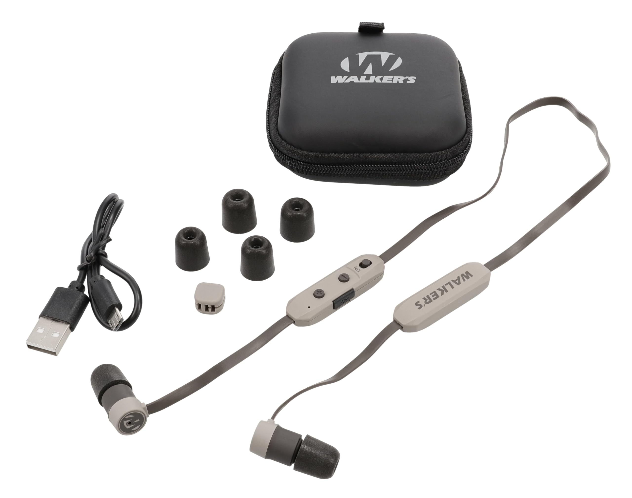 Walker'S Flexible Neck Worn Electronic Ear Bud Headset