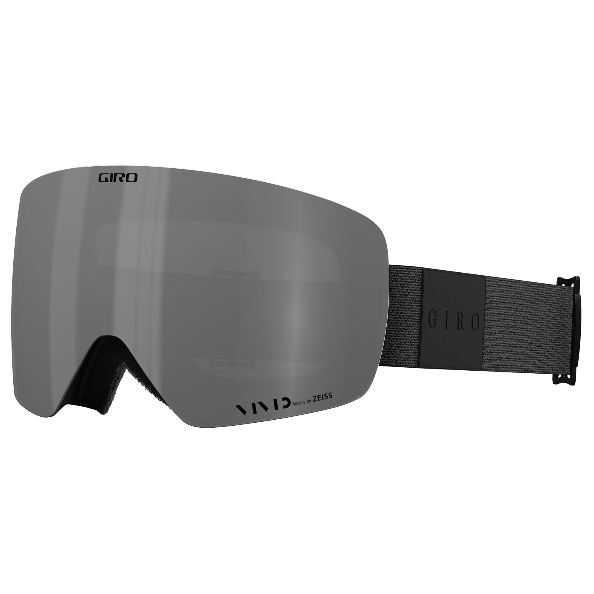 Giro Contour Ski Goggles - Snowboard Goggles for Men & Women - Black Mono Strap with VIVID Onyx/VIVID Infrared Lenses