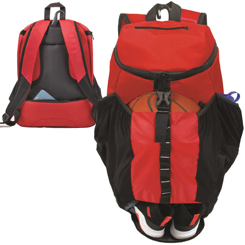 Athletico Basketball Bag - Large Basketball Backpack for Men & Women - Volleyball And Soccer (Red)