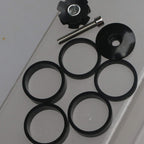 Ganopper Bicycle Headset Stem Top Cap Cover Bolt 1-1/8'' (28.6Mm) Aluminum Bike Handlebar Stem Spacer Mtb Headset Spacers