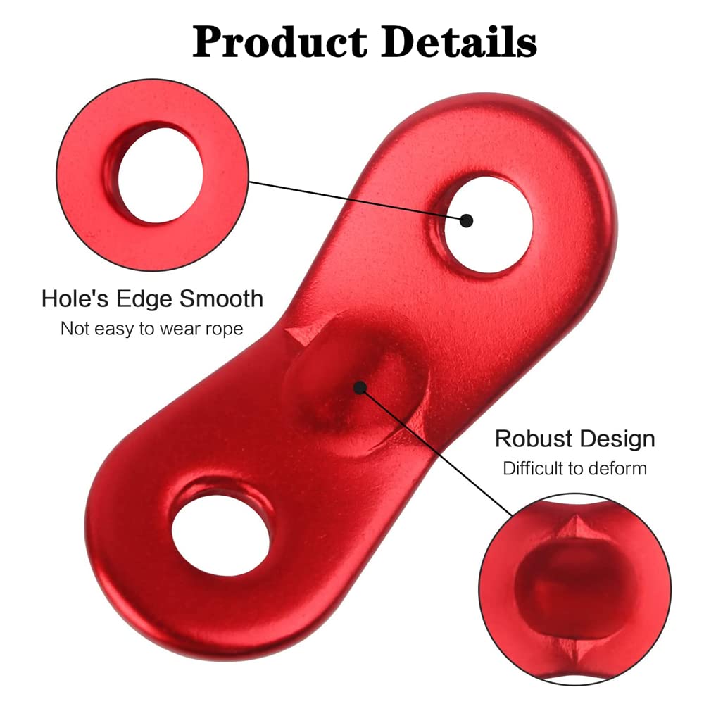 30 Pcs Aluminum Alloy Tent Rope Tensioner Dual Holes Guyline Cord Camping Supplies Durable Cord Adjuster Wind Rope Buckle For Ca