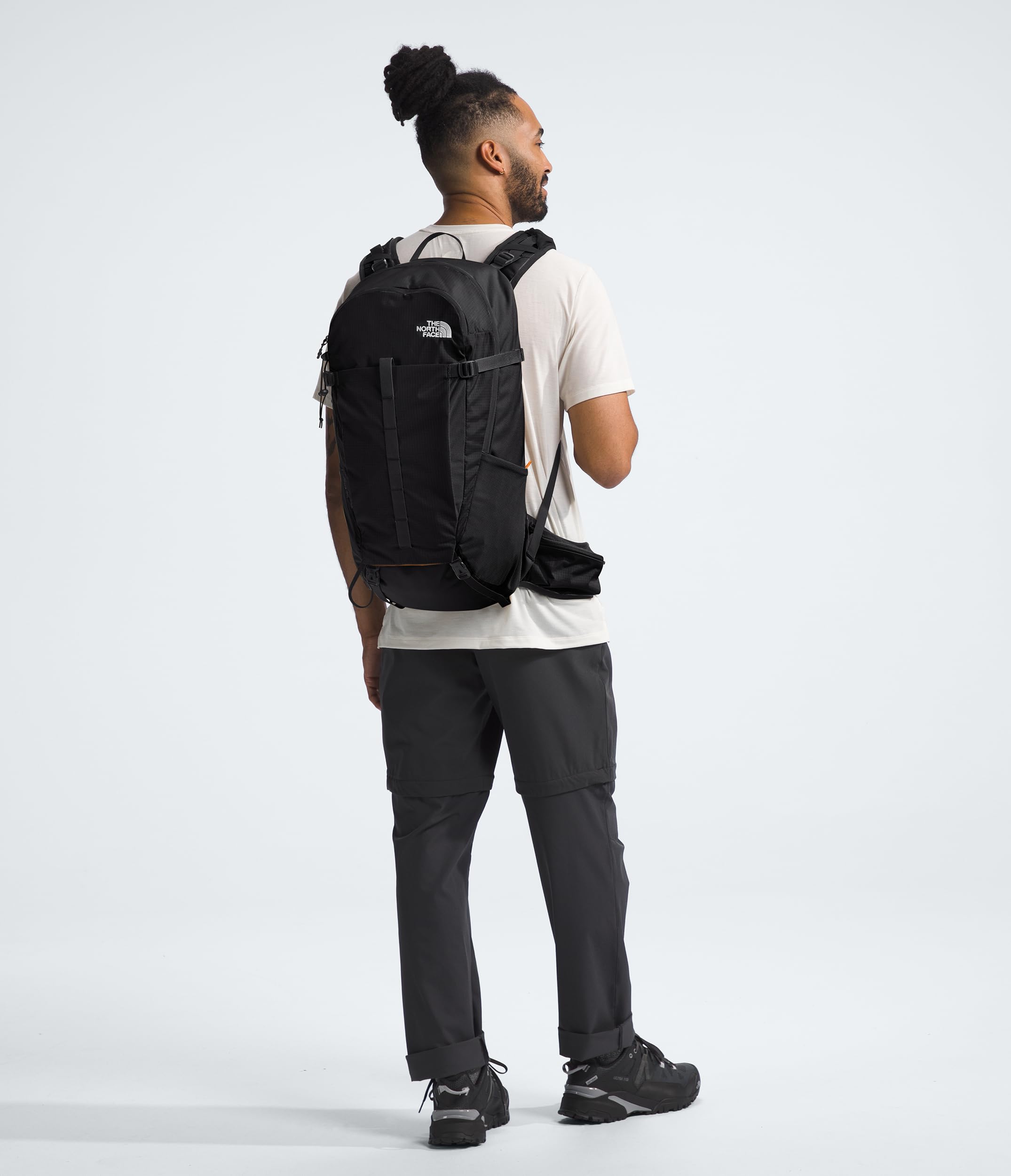The North Face Basin 36 Liter Technical Daypack with Rain Cover | Unisex Backpack, Padded Hipbelt, Chest Strap, Hiking Pole Atta