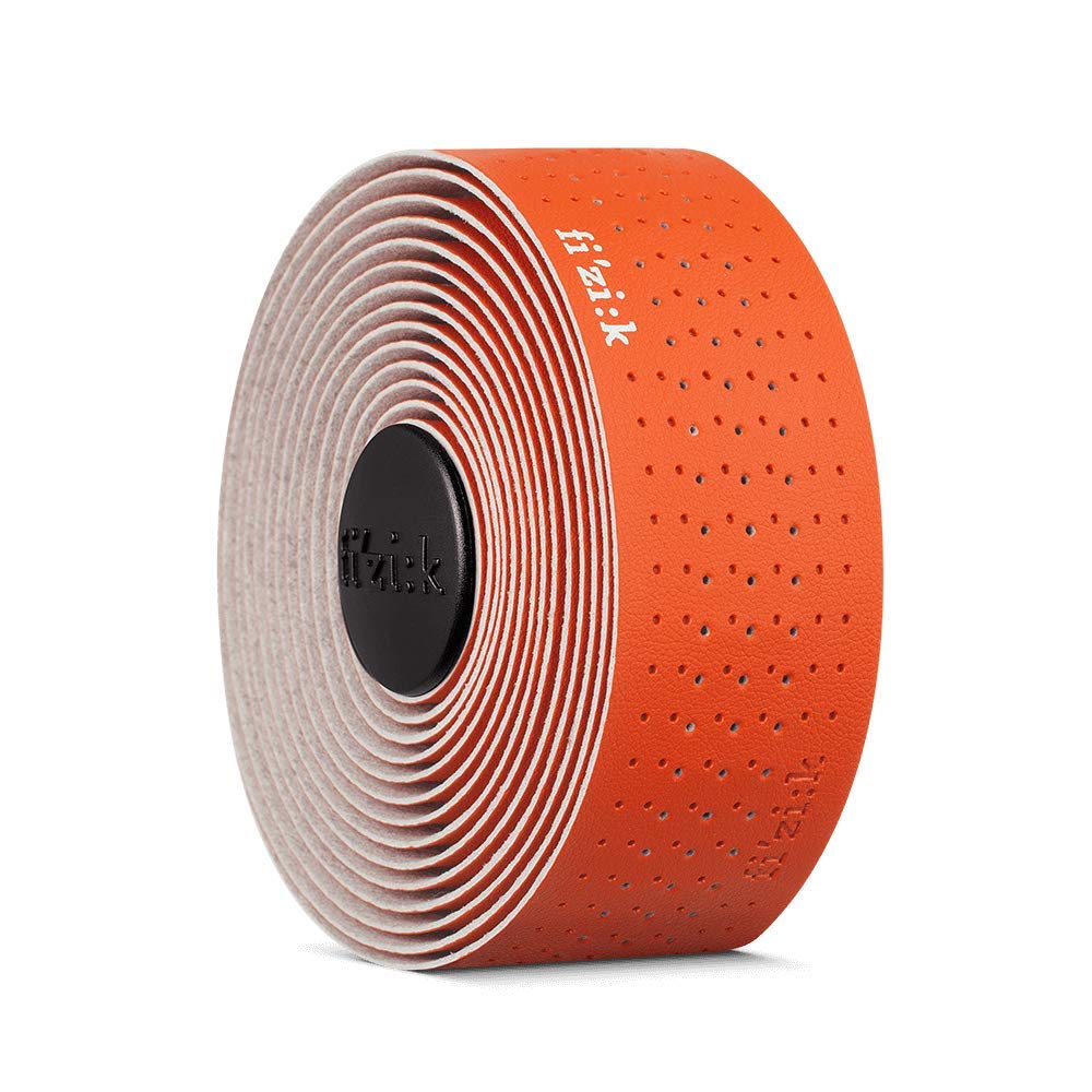 Fizik Tempo Microtex Classic,Road Bike Performance bar Tape, Orange, 2mm