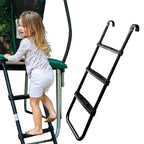 Jumptastic Trampoline Ladder, Universal Trampoline Ladder Accessories 3-Step Ladder Skid-Proof Wide Step Easy Assembly