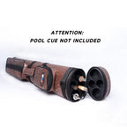 Gse 2X2 Deluxe Hard Billiard Pool Cue Stick Carrying Case, Billiard Cue Case, Billiards Accessories (Oval - Brown)