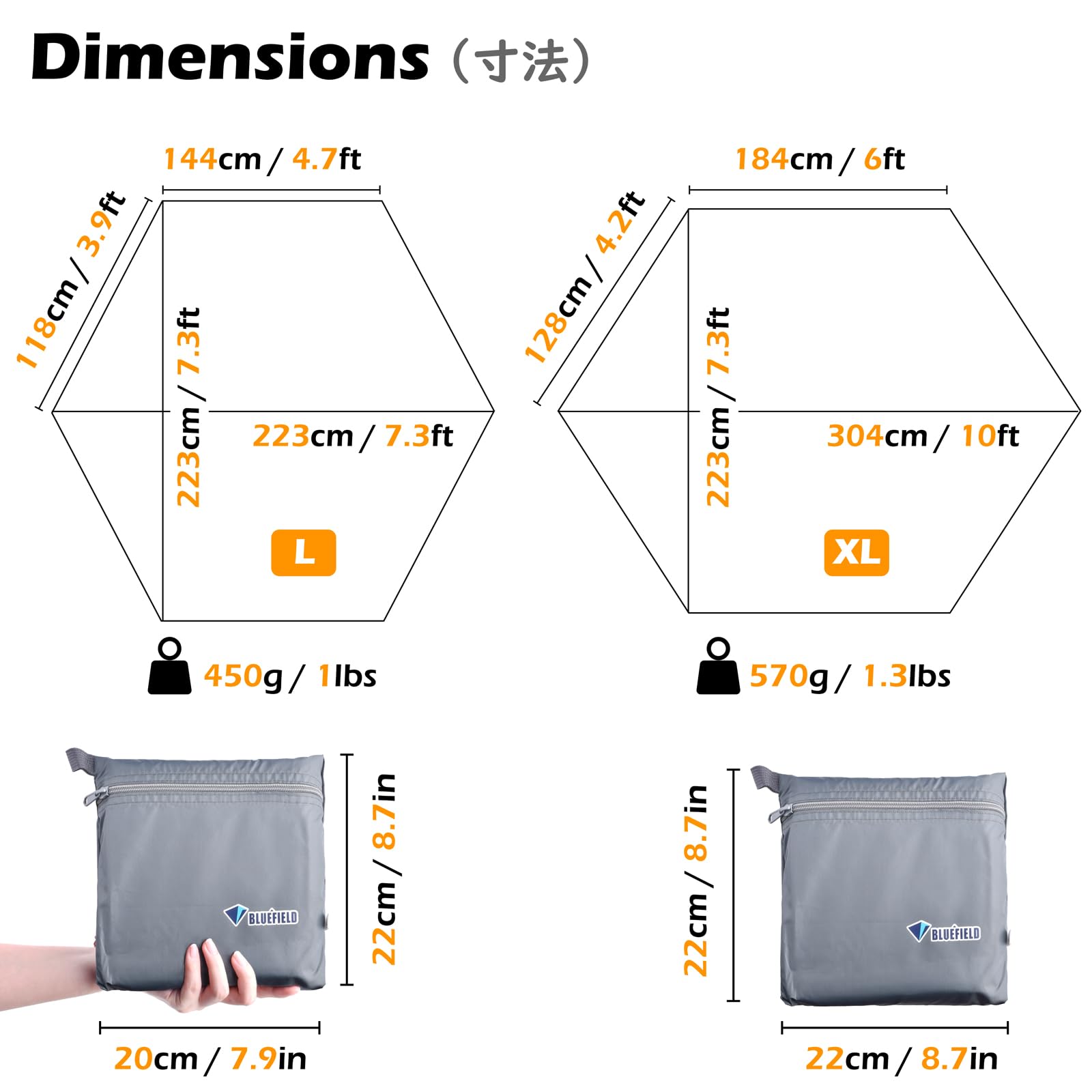 Triwonder Camping Tarp Waterproof Tent Footprint Hammock Rain Fly Cover Ground Cloth Small Lightweight Tent Floor Mat Camp Shelt