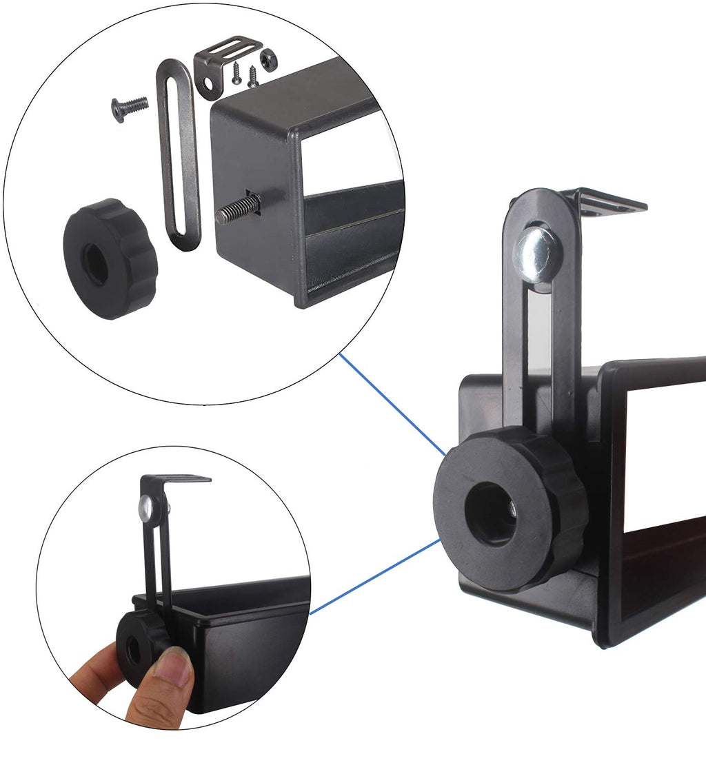Hkoo Golf Cart Mirror, Universal 4 Panel Rear View Mirror Fits Golf Carts Ezgo, Club Car