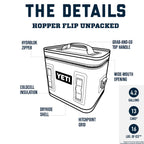 YETI Hopper Flip 12 Portable Cooler, Black Forest Green