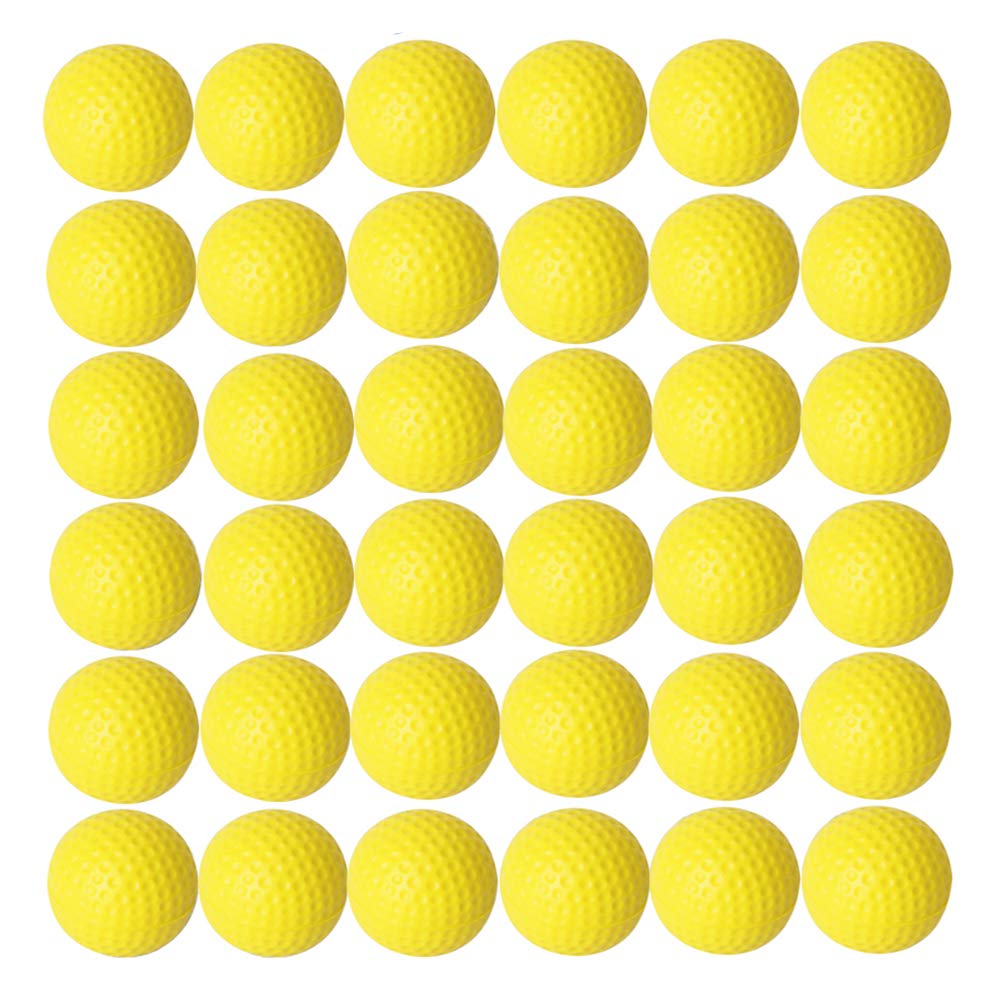 Dsmile Practice Golf Balls, Foam, 36 Count, Yellow