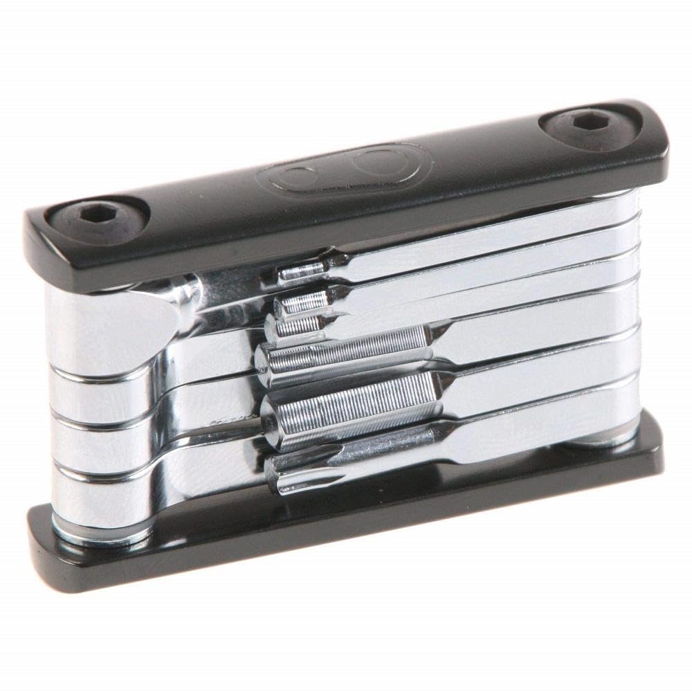 Crankbrothers F 15 Bike Tool - Mtb Multitool Black - 15 Bicycle Tools (15 In 1 Tool), Ergonomic And Lightweight