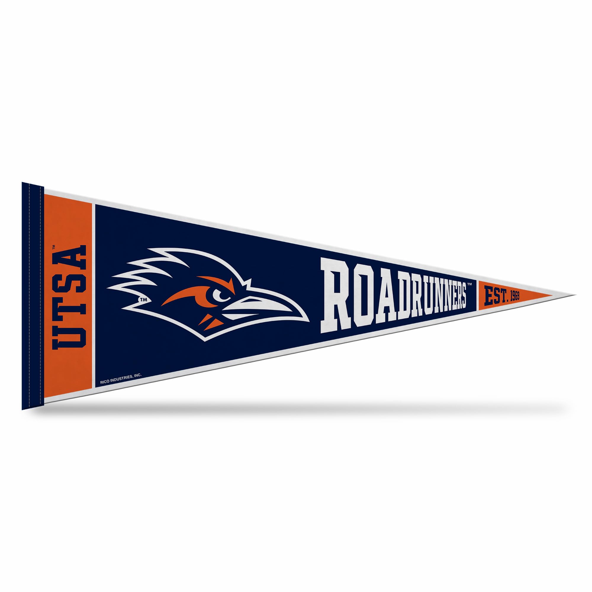 Rico Industries Ncaa Texas-San Antonio Roadrunners - Utsa Rally 12'' X 30'' Felt Wall D  Cor Pennant - Great For Home/Bed Room/M