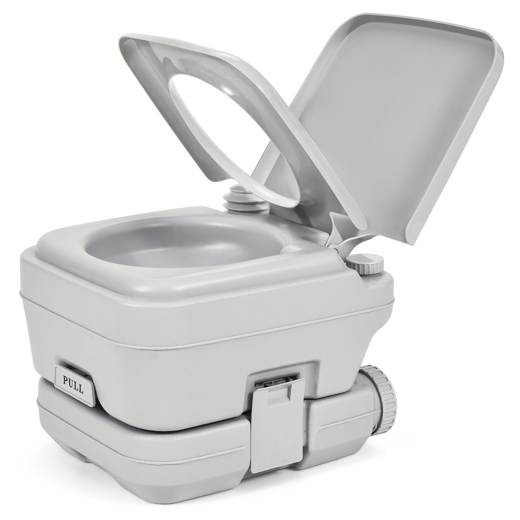 YITAMOTOR 3.2 Gallon Portable Toilet, Camping Porta Potty, RV Toilet with Powerful Flush Pump, Odor-Sealing Slide Valve, Leakpro