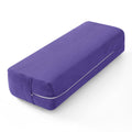 Wellsin Yoga Bolster Pillow for Restorative - Yoga Meditation Pillow with Washable Suede Cover, 27X10 X5.5, Purple