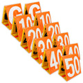 Day & Night Football Yard Markers, Full Set Of 11 By Crown Sporting Goods