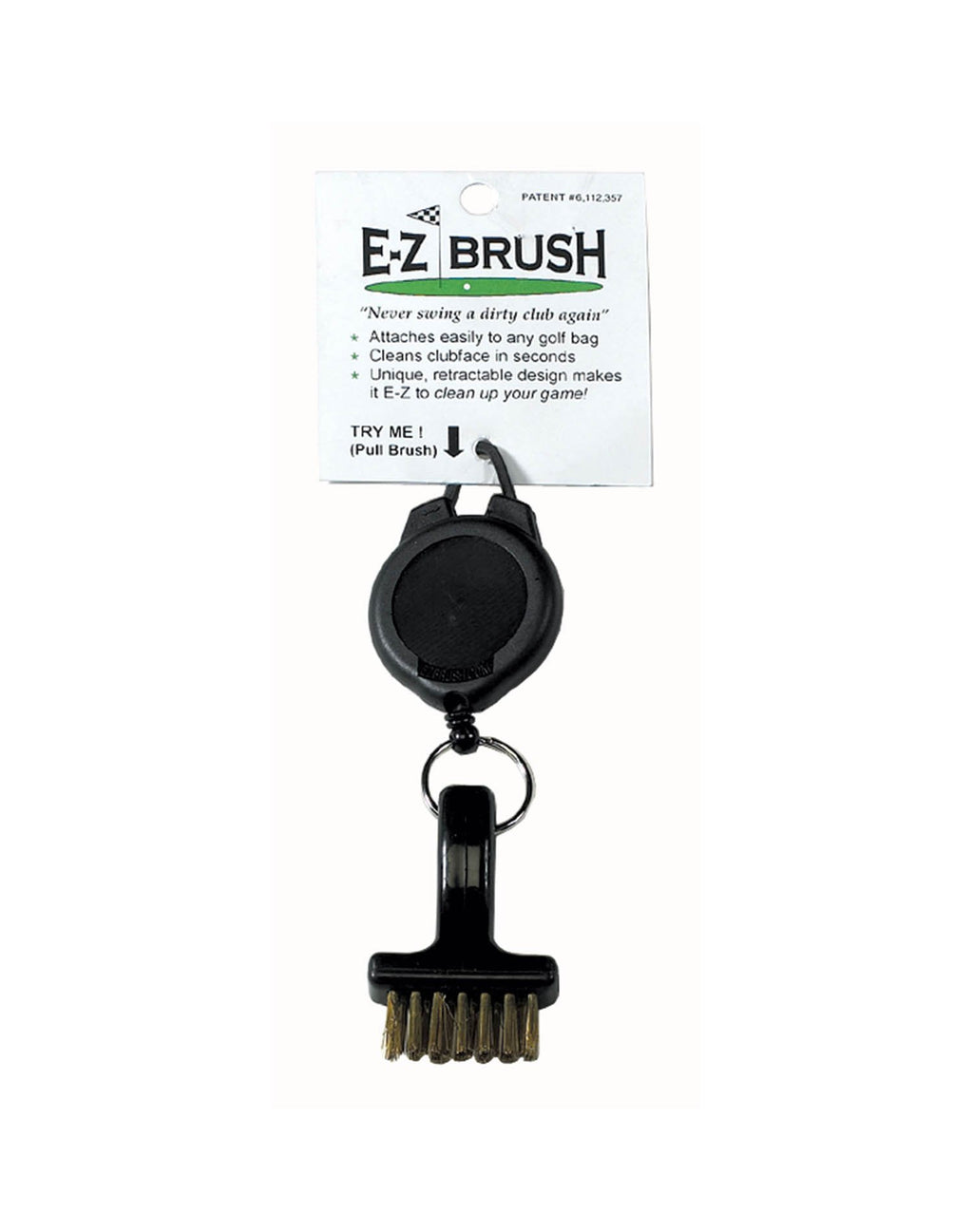 Ez Brush Ultimate Golf Brush Black Clip On Club Cleaning Tool New (2)