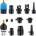 Treela Inflatable Air Pump Adaptor Compatible with SUP Inflatable Car Air Compressor Valve Adaptor with 9 Valve Nozzle for Paddl