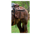 Reinsman Deluxe Insulated Leakproof Cooler Saddle Bag With Additional Cantle Bag And Straps, Brown