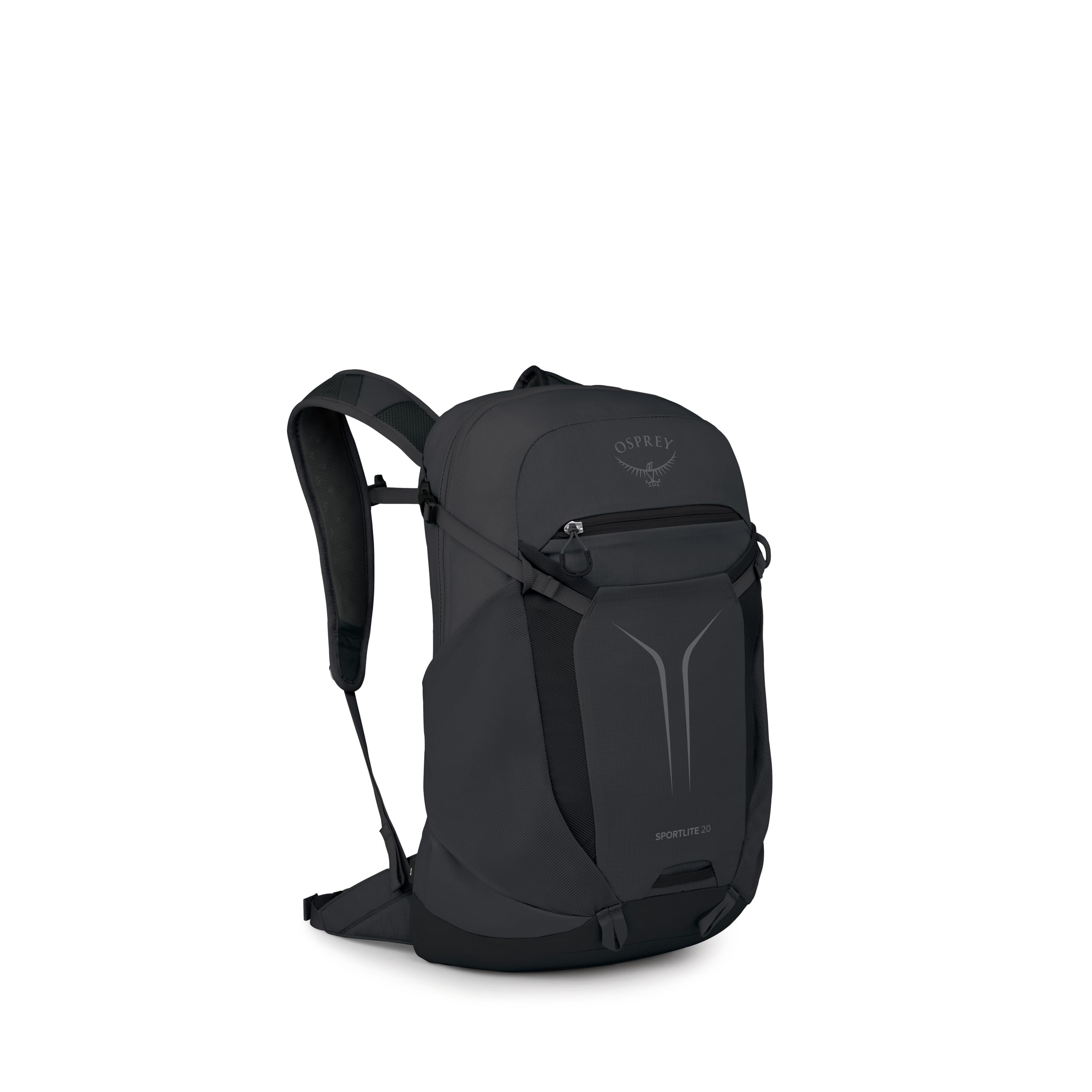 Osprey Sportlite 20L Lightweight Hiking Backpack for Men and Women - Everyday Hiking Bag - Travel Daypack, Raven Black