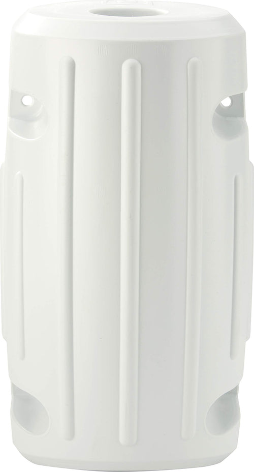 Attwood 93533-1 Softside UV-Resistant Marine 15-Inch Slide-On Post Dock Fender, White