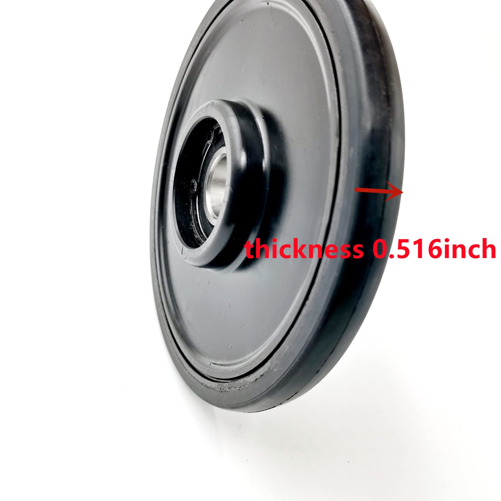 Brgmax 4 X Idler Wheel With Bearing Black 5.63Inch X 20Mm Snowmobile Parts Shocks Suspension Fits For Arctic Cat 1604-837 3604-0