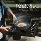 Lixada Camping Cookware Set,11Pcs Camping Cookware Mess Kit With Non-Stick Lightweight Pot Pan Bowls Set For Outdoor Camping Bac