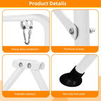 Foldable Swing Stand For Kids, Heavy-Duty Metal Swing Frame For Indoor/Outdoor, Suitable For Most Baby Toddler Swings, Easy To A