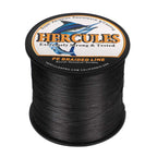Hercules Braided Fishing Line 2000M 2187Yds 10Lbs-200Lbs Pe Superline 8 Strands (Black 10Lb/4.5Kg 0.12Mm)