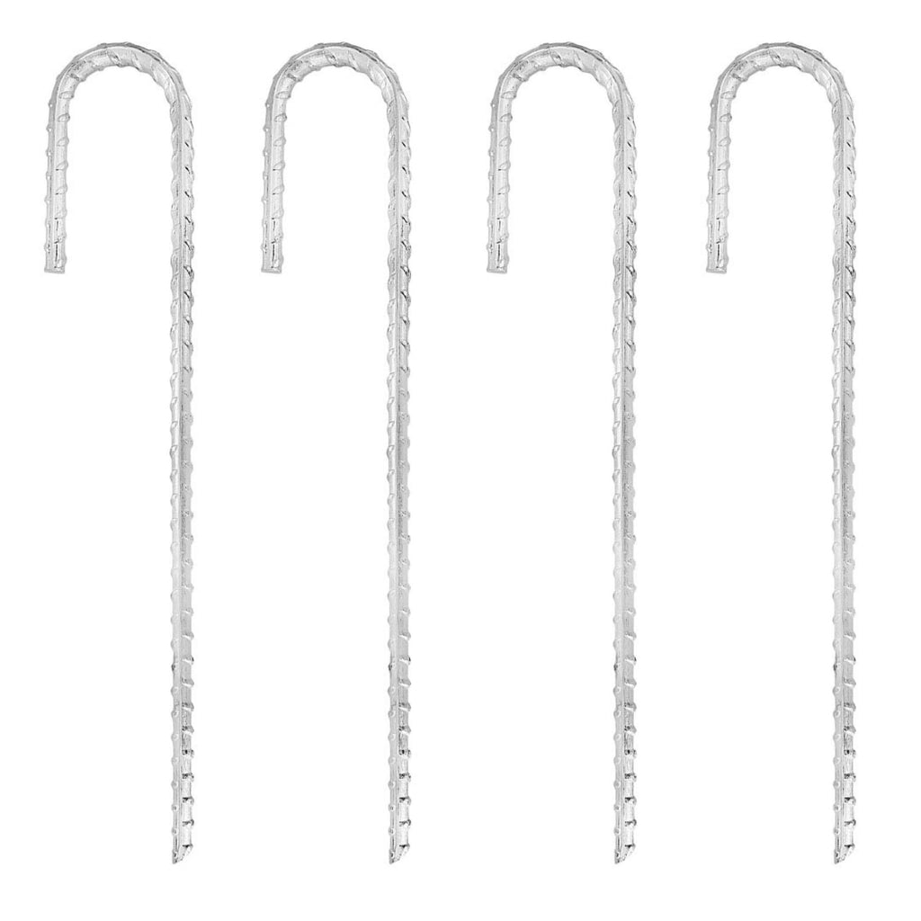 Tent Pegs Heavy Duty Extra Strong Galvanized Tent Stakes 12 Inch Steel Tent Pegs For Garden Fence Sand
