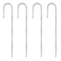 Tent Pegs Heavy Duty Extra Strong Galvanized Tent Stakes 12 Inch Steel Tent Pegs For Garden Fence Sand