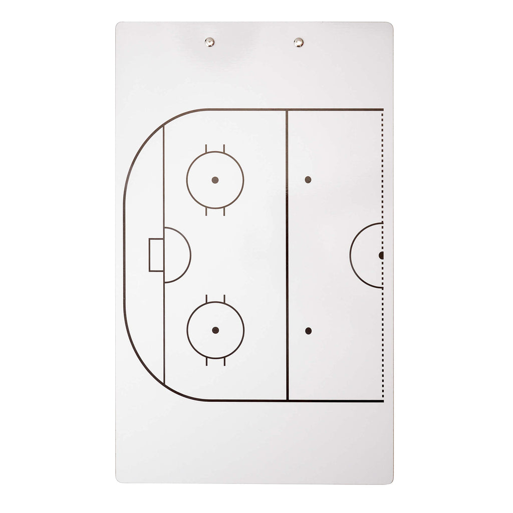Murray Sporting Goods Dry Erase Coaches Clipboard | Double-Sided Dry Erase White Board (Hockey)