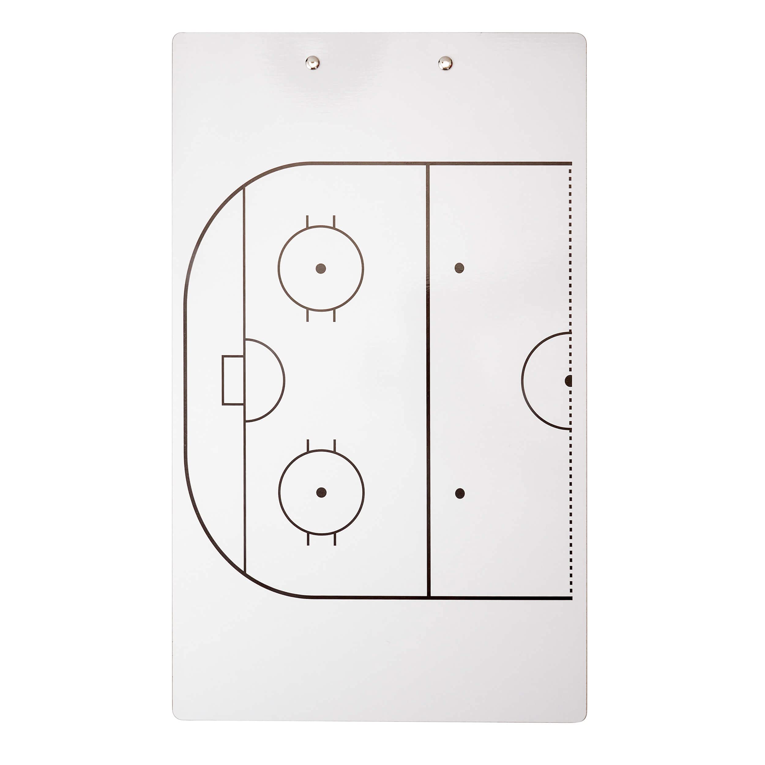 Murray Sporting Goods Dry Erase Coaches Clipboard | Double-Sided Dry Erase White Board (Hockey)