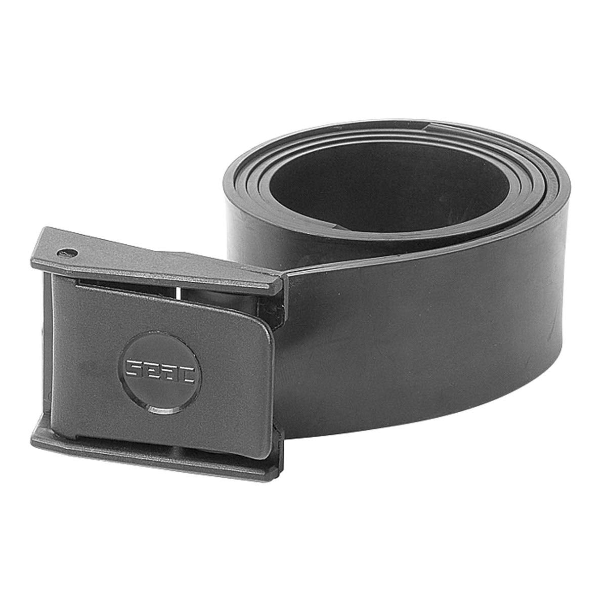 Seac Standard Rubber Belt, Black, Adjustable