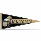 Rico Industries Nfl Football New Orleans Saints Retro 12'' X 30'' Felt Wall D  Cor Pennant - Great For Home/Bed Room/Man Cave D