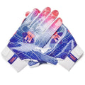 Under Armour Boys F9 Novelty Football Gloves, (101) White/Royal/Red, Large