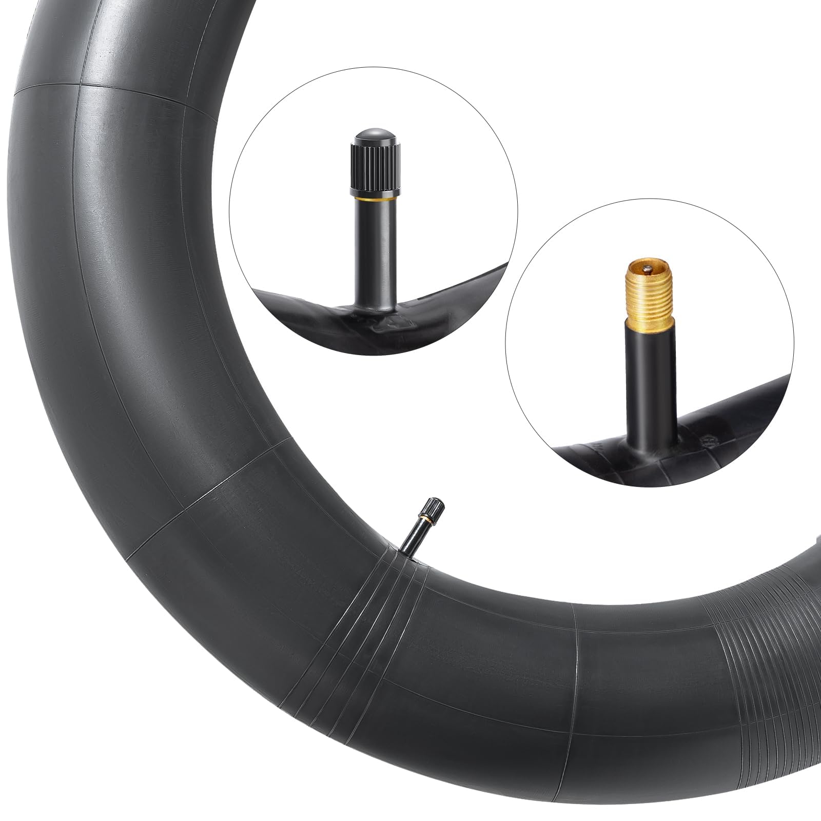 4-Pack 20'' Fat Tire Tubes 20 X 3.5/4.0'' Av32Mm Schrader Valve 20'' Fat Bicycle Tubes Compatible With 20 X 3.5 20 X 3.6 20 X 3.