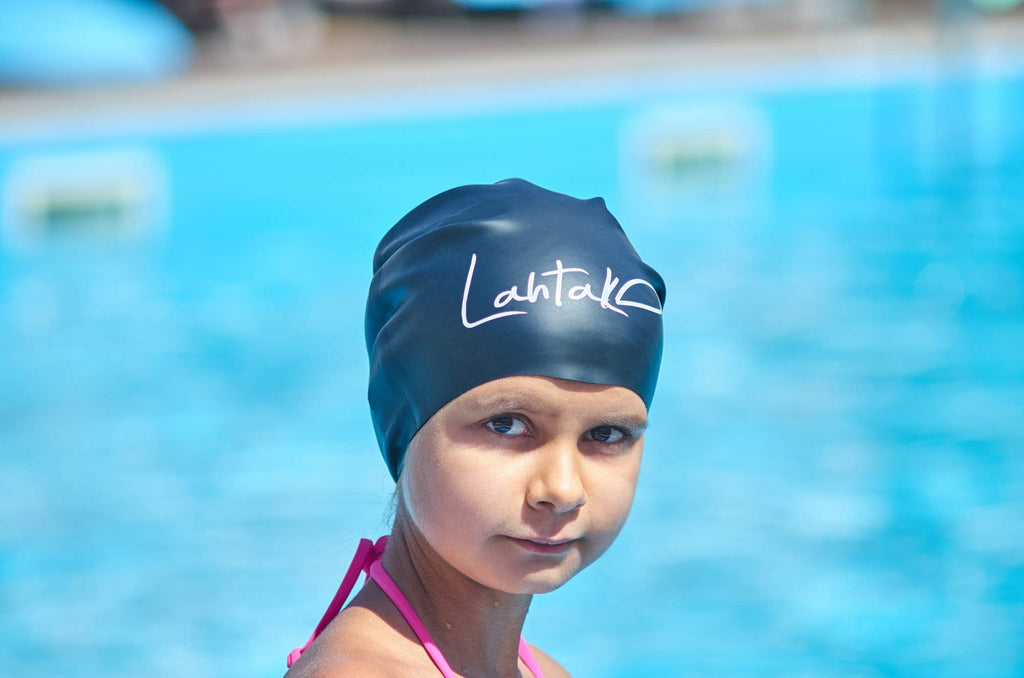 Swim Caps Long Hair Kids - Swimming Cap For Girls Boys Kids Teens With Long Curly Hair Braids Dreadlocks - Silicone Hypoallergen