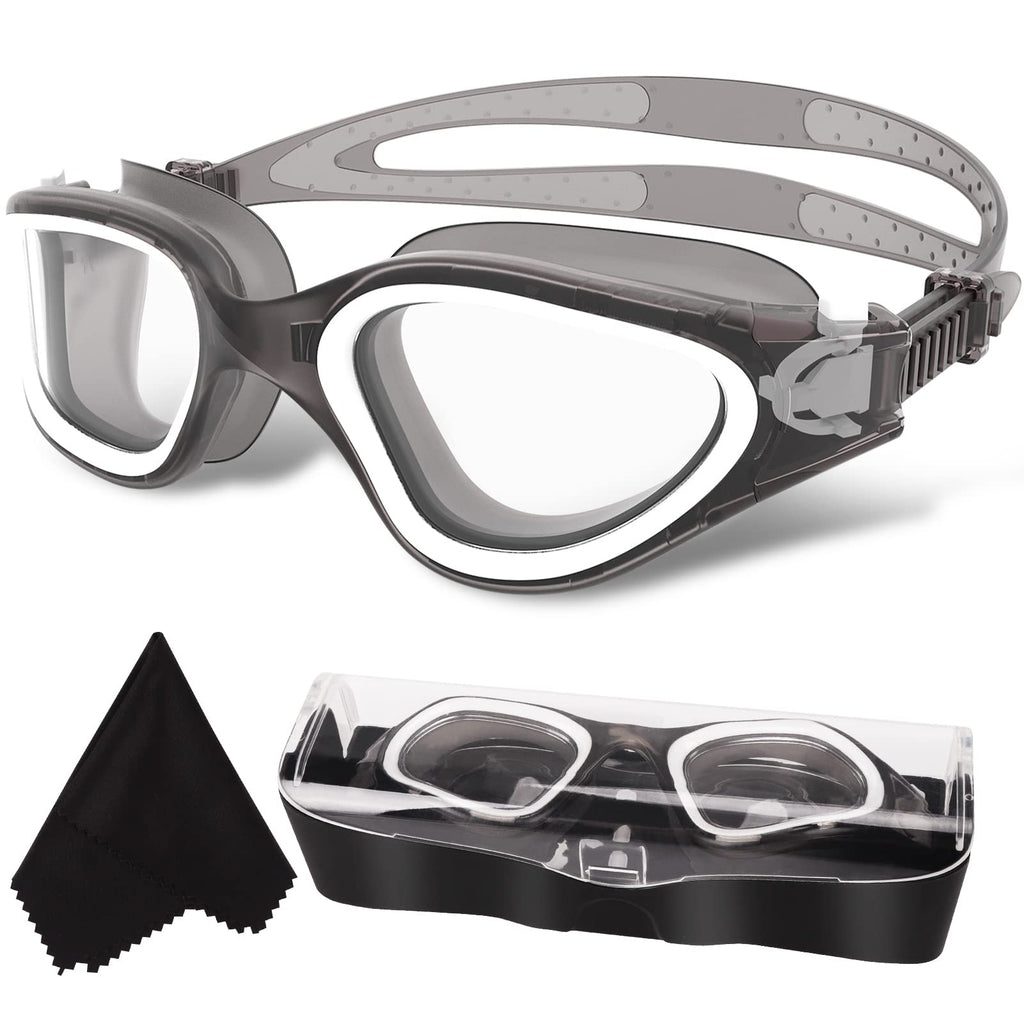 Win.Max Polarized Swimming Goggles Swim Goggles Anti Fog Anti Uv No Leakage Clear Vision For Men Women Adults Teenagers (Transpa