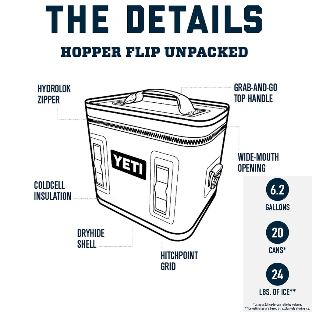 YETI Hopper Flip 18 Portable Soft Cooler, Ultramarine Violet
