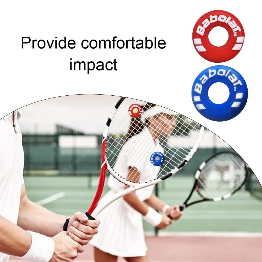 Xixilinruiyun 8 Piece Rubber Tire Shape Vibration Dampener Perdurable Tennis Racket Shock Absorber Soft Tennis Accessory Great F